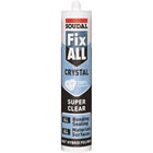 Soudal Fix All Hybrid Sealant and Adhesive - White/Crystal Clear