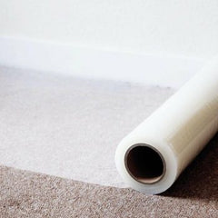 Clear Contract Carpet Film 600mm 100 Metre Roll