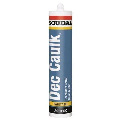 Soudal Decorators Caulk White 300ml, Trade Box of 24