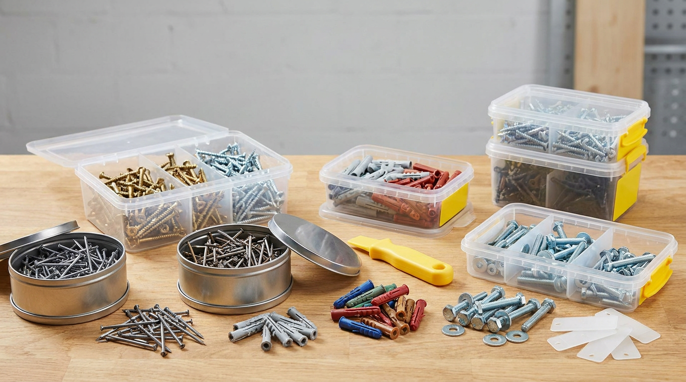 Screws nails and fixings for builders merchant category