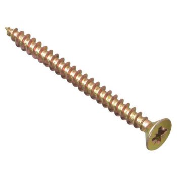 Forgefix Multi-Purpose Screw 3.0 x 15 – Zinc Yellow, Zinc Plated