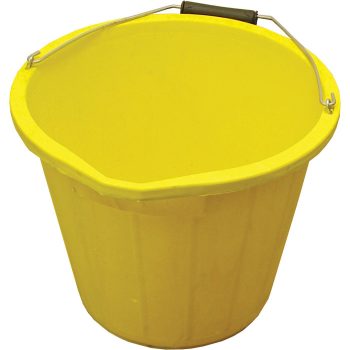 RIAAR 3 Gallon 13L – Heavy Duty Bucket – Multi-Purpose, Black