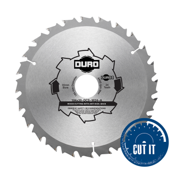Duro Wood Circular Saw Blade 190mm x 20mm – Professional, Silver