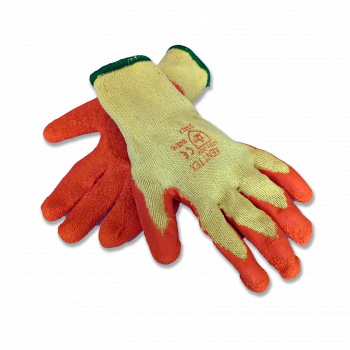 120 Pairs Orange Grip Grab Gloves Builders Safety Work Bulk Saving Kent
