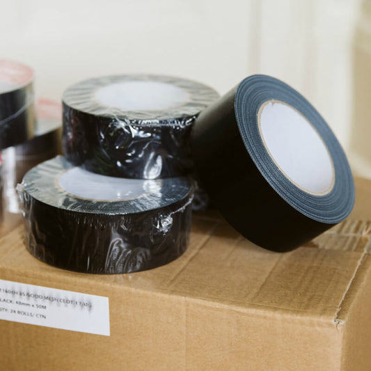 Black Duct Tape 48mm - Box of 24 - Norden Dust Covers
