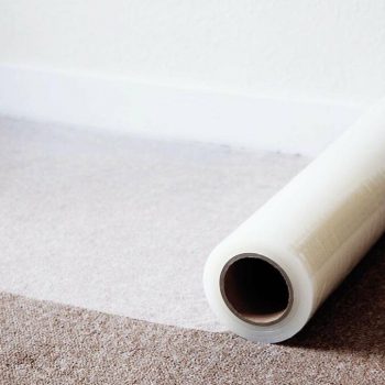 Clear Contract Carpet Film 100 Metre Roll 600mm