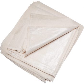 Prep Polythene Backed Cotton Twill Dust Sheets 3.6m x 2.7m Pack of 5 – Beige