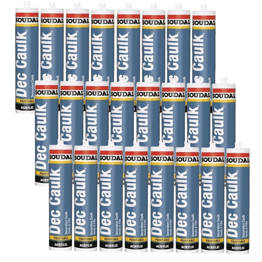 Soudal Decorators Caulk 300ml White - Box of 24 Cartridges