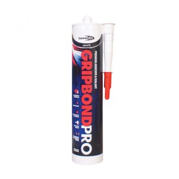 Bondit Gripbond hybrid sealant and adhesive – White/Crystal Clear
