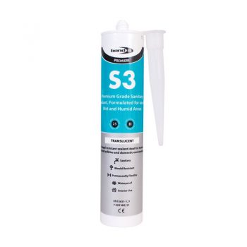 Bondit S3 Sanitary Silicone – White/Translucent Gallery Image 0