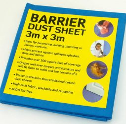 Blue Barrier Dust Sheet 10′ x 10′ (3m x 3m)