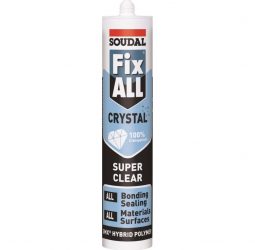 Soudal Fix All hybrid sealant and adhesive – White/Crystal Clear