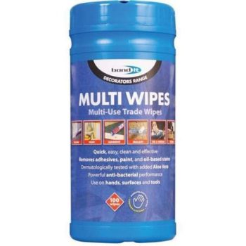 Bondit Mult-Wipes for Hands, Tools & Surface Wipes – 100 Wipes Gallery Image 0