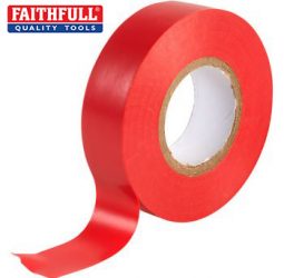 Faithfull PVC Electrical Tape – Red