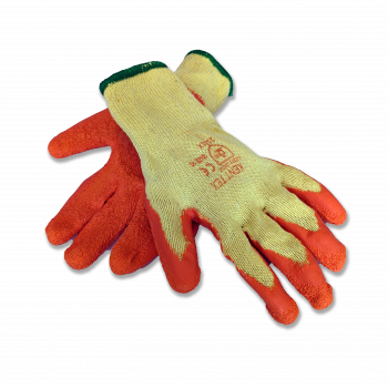 120 Pairs Orange Grip Grab Gloves Builders Safety Work Bulk Saving Kent-FREE shipping Gallery Image 0