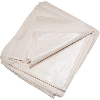 Offer – Prep Beige Polythene Backed Cotton Twill Dust Sheet 3.6m x 2.7m – Pack of 5 Gallery Image 1